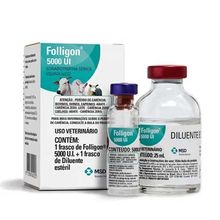 Hormônio Folligon 5000 UI MSD 25ml