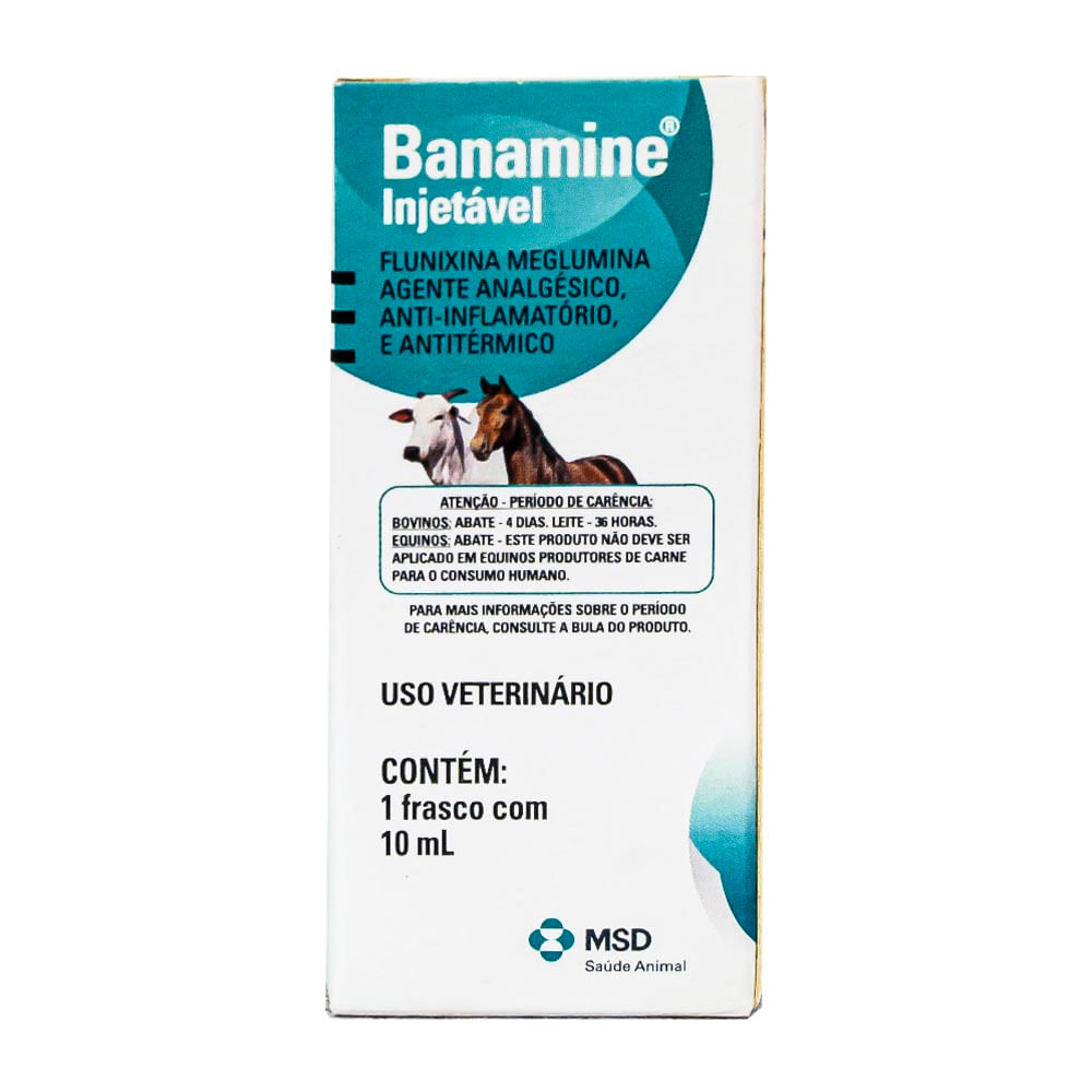 Analgésico Banamine Injetável MSD 10ml - Alvorada