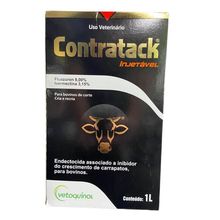 Contratack Injetável - Fluazuron e Ivermectina - Bovinos - 1 Litro