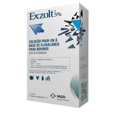 Exzolt 5% - Carrapaticida e Mosquicida Pour-On - 1 Litro
