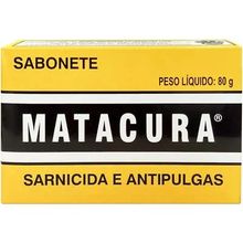 Sabonete Matacura - Sarnicida e Antipulgas para Cães - 80g