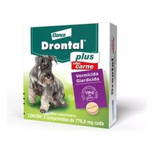 Drontal Plus - Vermífugo para Cães Até 10Kg - 2 CoMPrimidos - Elanco