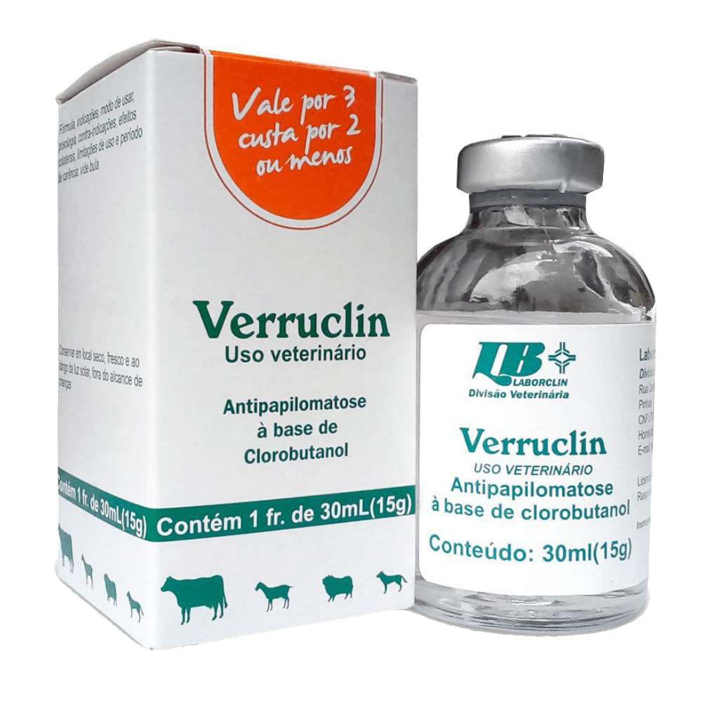 Uso Veterinário - Verruclin Frasco 30ml - Alvorada