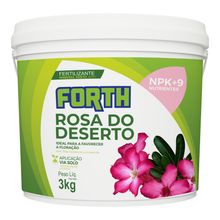 Fertilizante Mineral Forth Rosa do Deserto NPK+9 3Kg