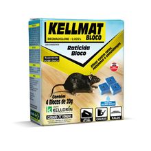 Kellmat – Raticida Bloco – 4x20g - Kelldrin