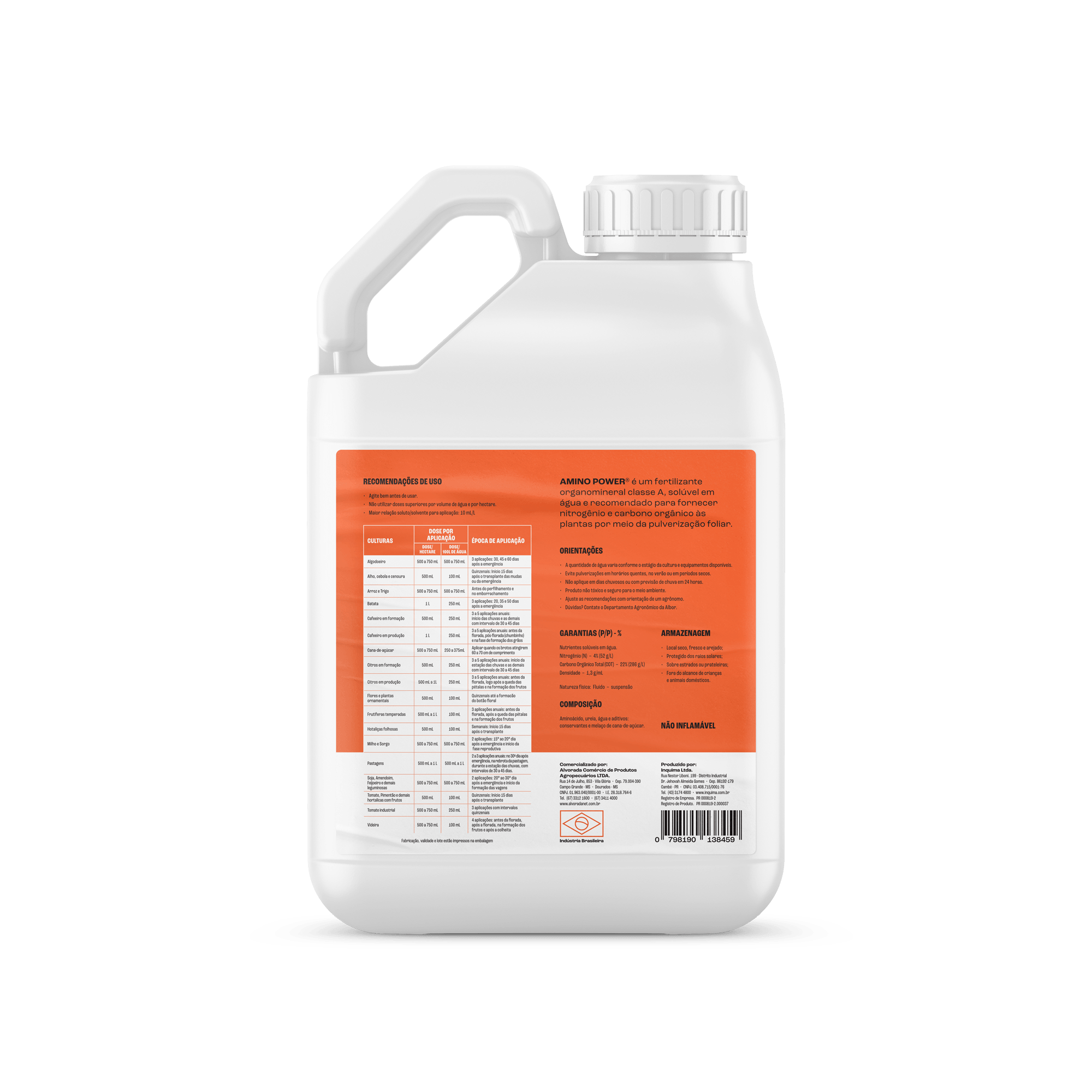 Amino Power - Fertilizante Foliar - ALBor - 5 Litros - Alvorada