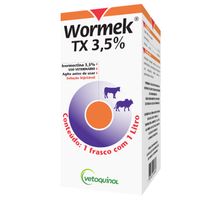 Ivermectina Wormek TX 3,5% Vetoquinol 1L