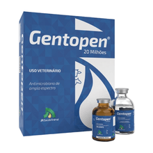 Antimicrobiano Gentopen 20 Milhões JA Saúde Animal 30ml