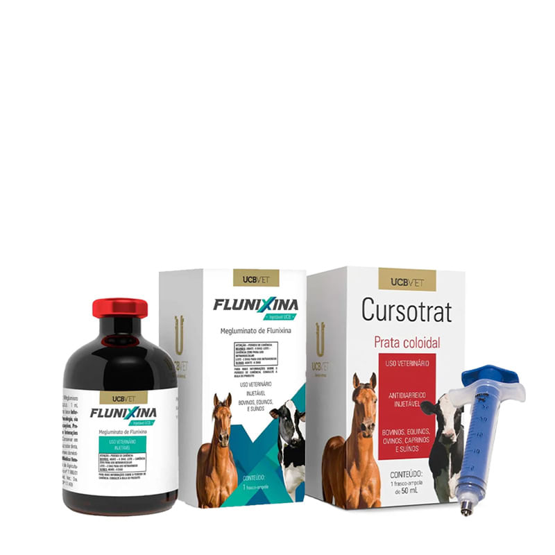 Kit--2-Flunixina-100ml---2-Cursotrat-50ml-UCBVET-Ganhe-1-Seringa-Veterinaria-Esterilizavel