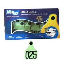 Brinco Numerado Médio Verde Allflex