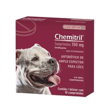 Antibiótico Chemitril 150mg Chemitec Blister 10 Comprimidos