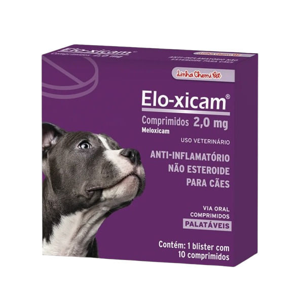 Anti-Inflamatorio-Elo-xicam-20mg-Chemitec-Blister-10-Comprimidos