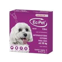 Antiparasitário Externo Ec-Pet Até 10kg Chemitec 0,67ml