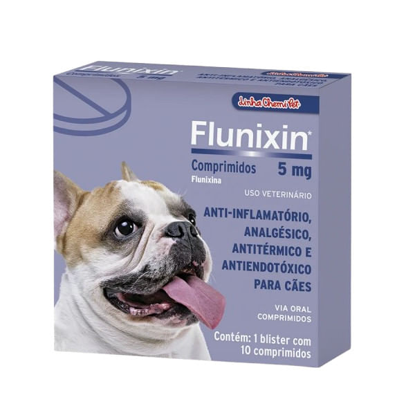 Anti-inflamatorio-Flunixin-5mg-Chemitec-Blister-10-Comprimidos