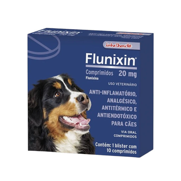 Anti-inflamatorio-Flunixin-20mg-Chemitec-Blister-10-Comprimidos