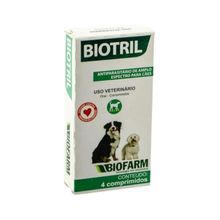 Antiparasitário Biotril Biofarm 4 Comprimidos