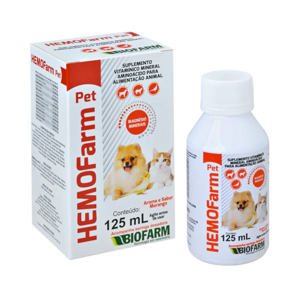 Suplemento-Vitaminico-HemoFarm-Pet-Biofarm-125ml