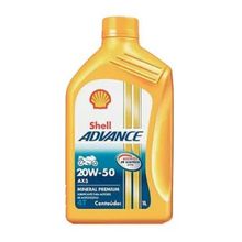 Óleo Lubrificante Mineral 20W50 Advance AX5 4T 1 Litro Shell