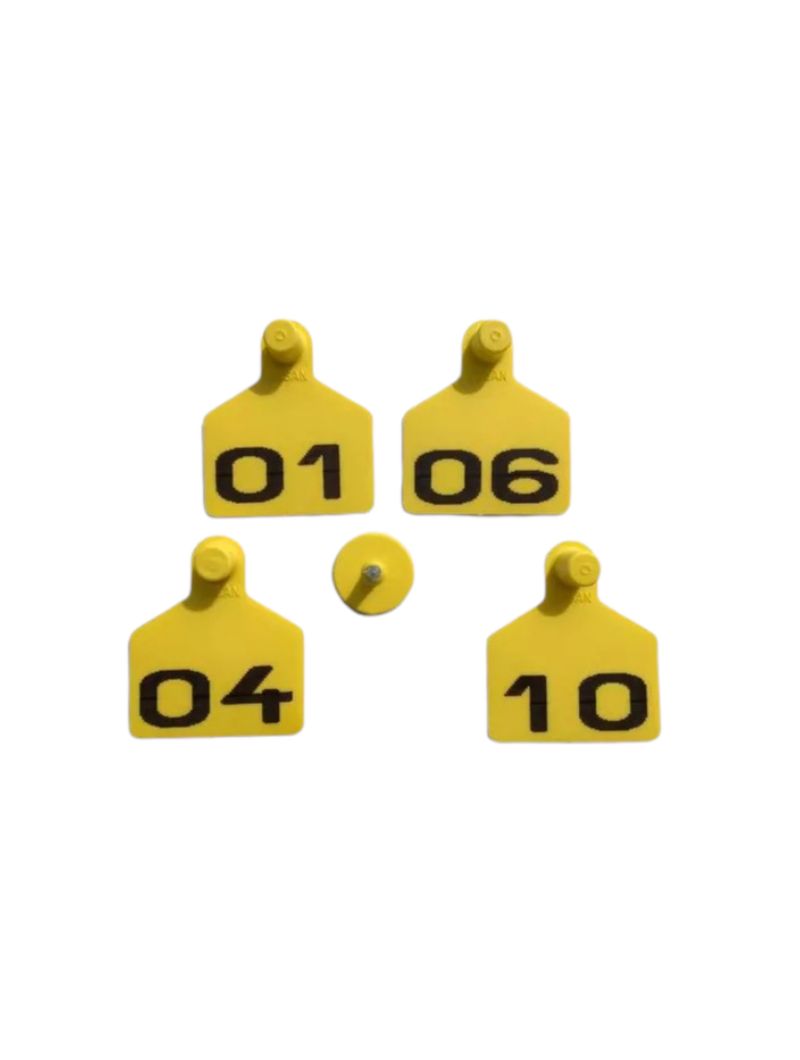 Brinco-Identificador-Animal-MP-FG-Amarelo-Grande-Allflex-250G