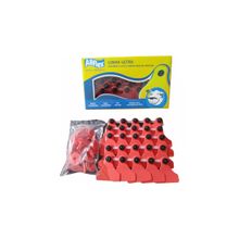 Brinco Bovino Vermelho Liso Grande Allflex 25 Conjuntos