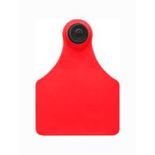 Brinco Bovino MP/FG Vermelho Liso Grande Allflex 25 Conjuntos