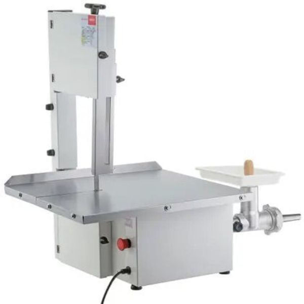 Serra-Fita-para-Carne-com-Moedor-N°8-Mesa-Inox-180Cm-Malta