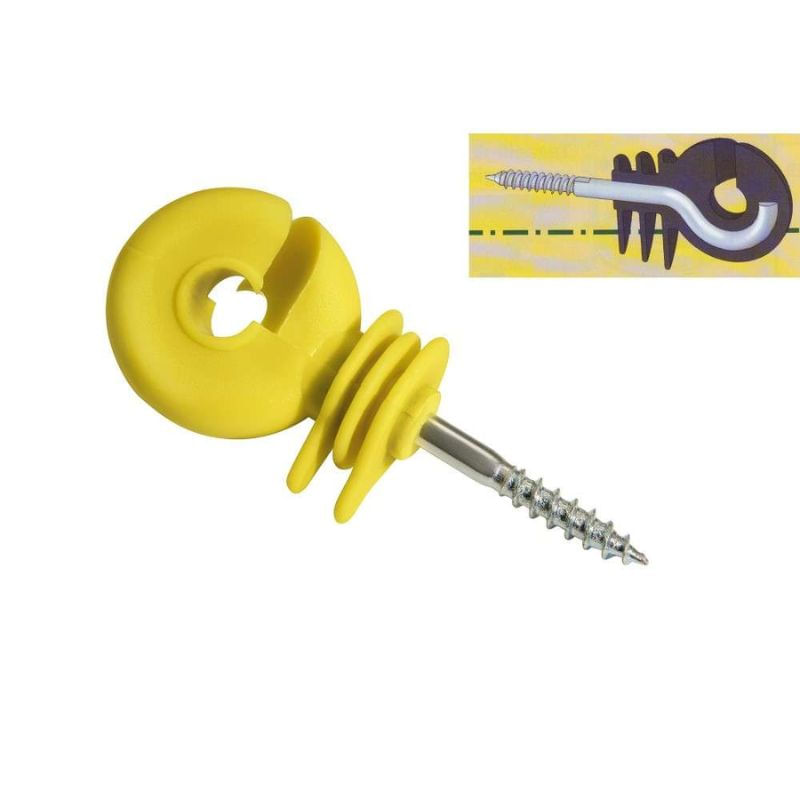 Parafuso-Isolador-Reforcado-Amarelo-Agrozootec