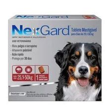 Nexgard Antipulgas e Carrapatos GG 6,00gr para Cães de 25 A 50kg 1 Tablete