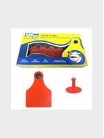 Brinco-Para-Animal-Grande-Vermelho-Liso-Allflex-25-Conjuntos-