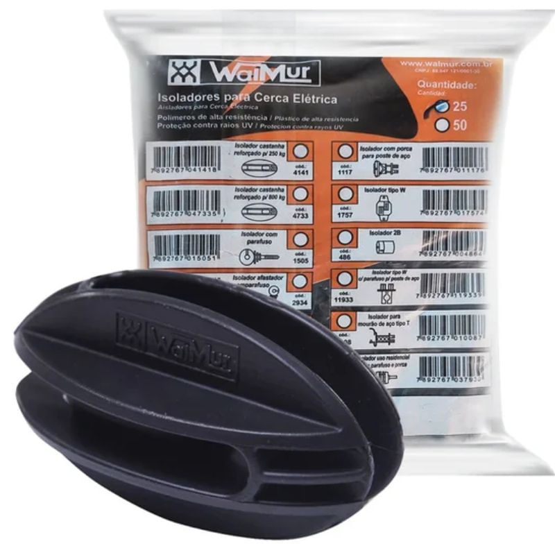 Isolador-Castanha-Pct-25Und-Walmur