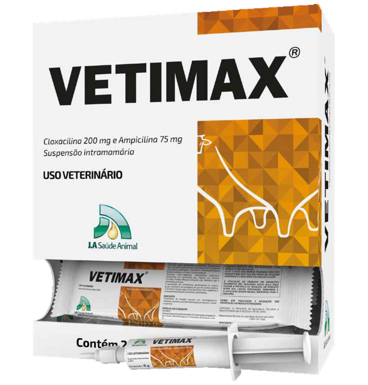 Antibiótico Vetimax JA Saúde Animal Seringa 8g - Alvorada