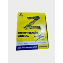 Brinco Bovino Médio Macho Fêmea Amarelo Numerado Fockink Ztags Identificação Animal