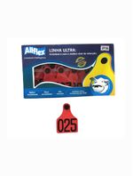 Conjunto-De-Identificacao-Animal-Juf-Vermelho-Numerado-Medio--Allflex--25-Unidades