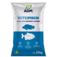 Ração para Peixe Nutripiscis Juvenil 36 3 a 4mm ADM Nutrição Animal 25kg
