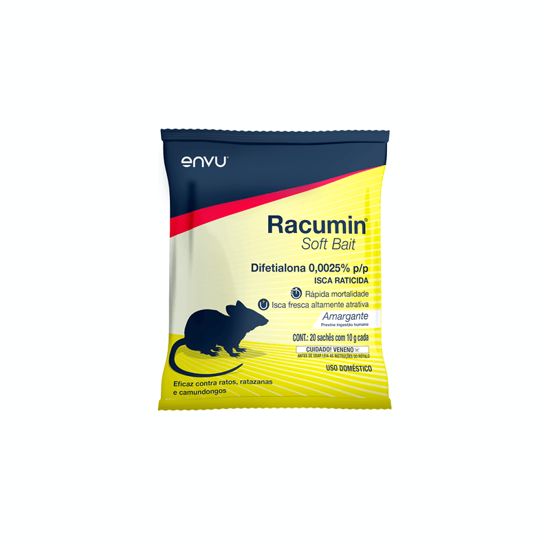 Isca raticida Racumin Soft Bait 200 gramas I Alvorada - Alvorada