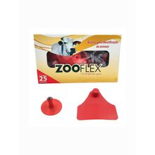 Brinco Vermelho Liso Grande Zooflex 25 Conjuntos