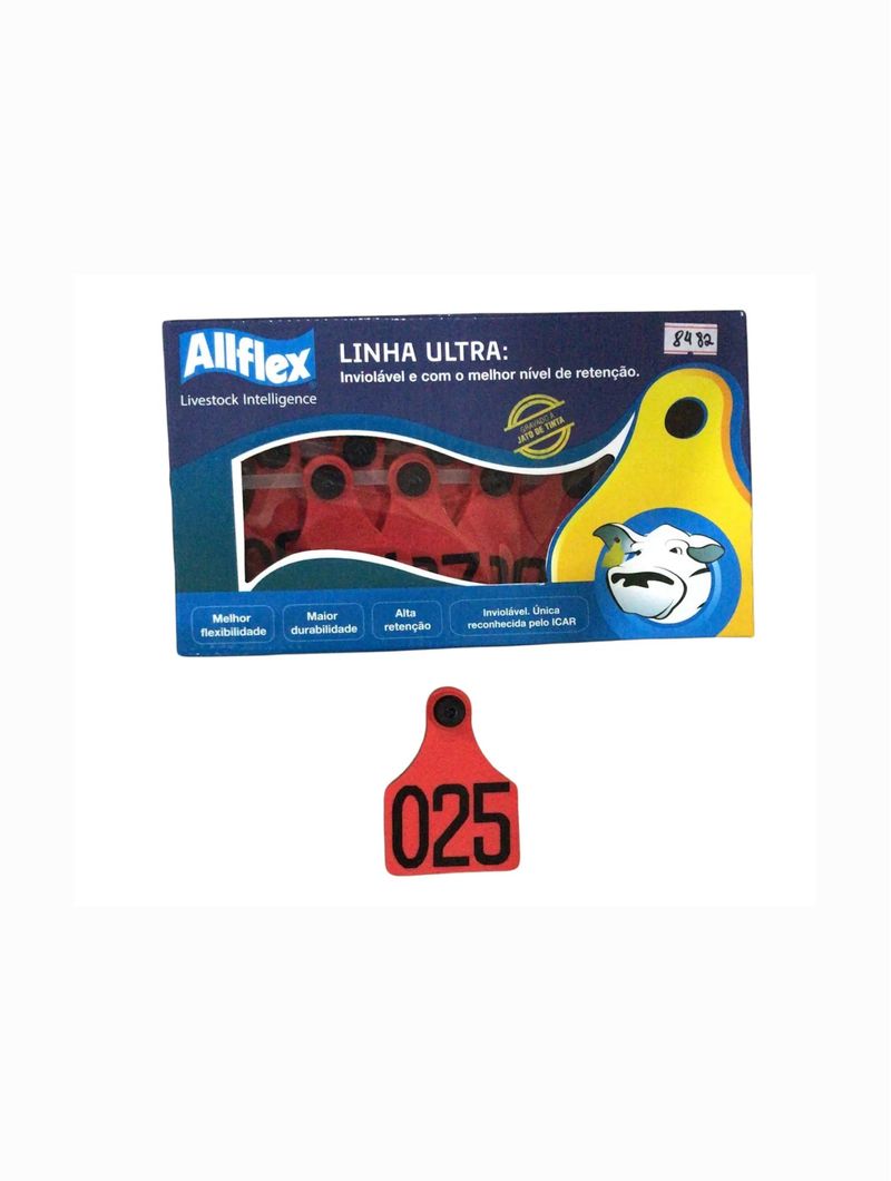 Brinco-Vermelho-Numerado-Grande-Allflex-25-Conjuntos