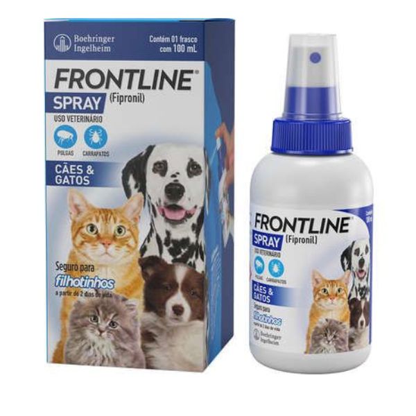 Antipulgas-e-Carrapatos-Frontline-Spray-Caes-e-Gatos-100ml