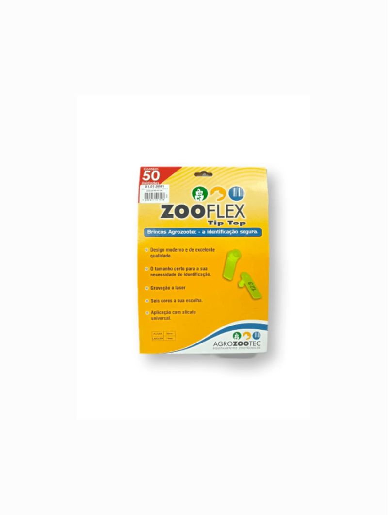 Brinco-Bovino-Amarelo-Numerado-Grande-Zooflez-50-Conjuntos