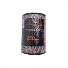 Cordão para Cerca Elétrica Branco e Vermelho 250M