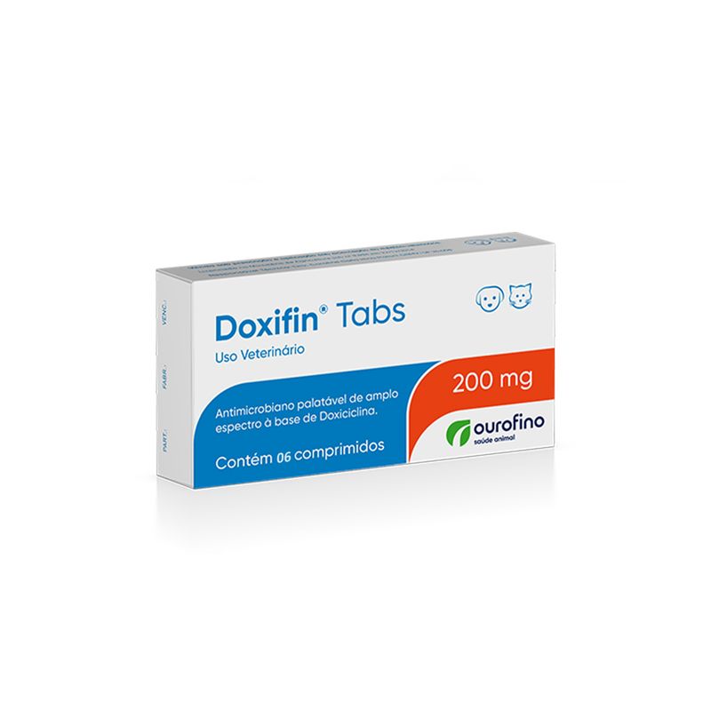 Doxifin Tabs 200mg para Caes e Gatos 06 Comprimidos Ourofino – Terra Zoo.jpg