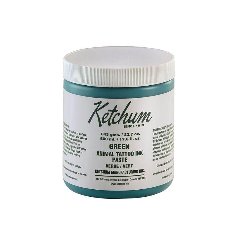 Tinta para Tatuadeira Ketchum Verde 643g.jpg