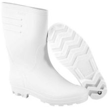 Bota de Pvc Branca Cano Médio com Forro Tamanho 41 Vonder