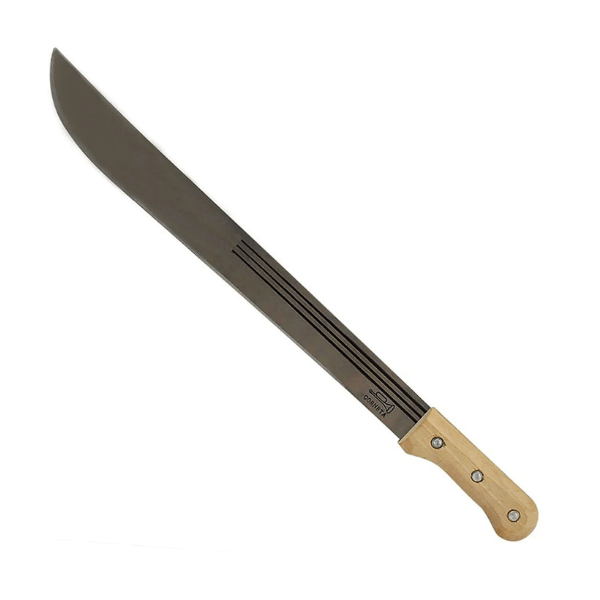 Facao para Mato Afiado com Cabo de Madeira Corneta 18 Polegadas.png