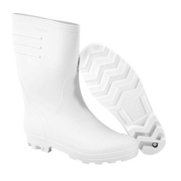 Bota de Pvc Branca Cano Medio com Forro Tamanho 42 Vonder.png
