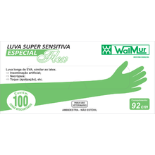 Luva Super Sensitiva Especial Flex 92cm Walmur 100 Unidades