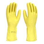 Luva de Latex Forrada Amarela 10 GG Imbat