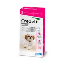 Antiparasitário Credeli 112,5mg Cães 2,5 a 5,5kg Elanco 3 Comprimidos
