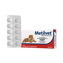 Anti-inflamatório Metilvet 20mg Vetnil 10 Comprimidos
