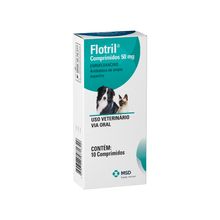 Antibiótico Flotril 50mg MSD 10 Comprimidos